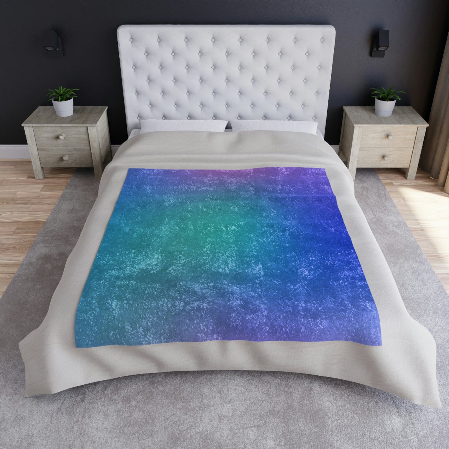 Unicorn Tones Crushed Velvet Blanket