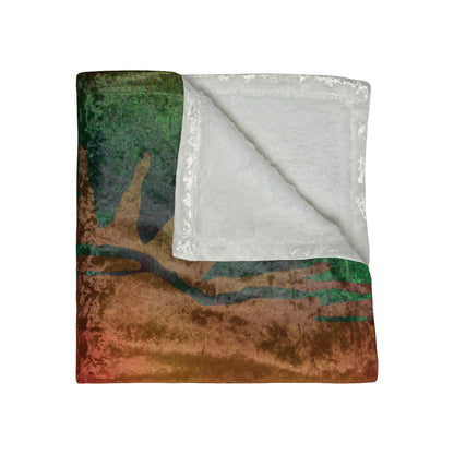 Earth Elements Crushed Velvet Blanket