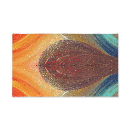 Flow of Magnetism Painting Hand Towel