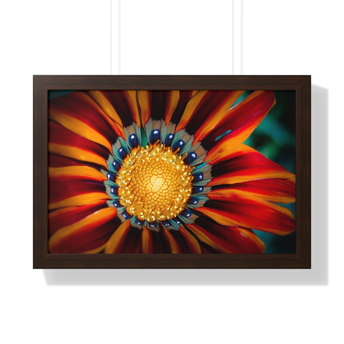 Vibrant Macro Flower Framed Matte Print