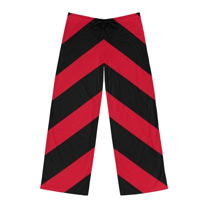 Illusion Red & Black Striped Men's Pajama Pants