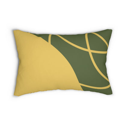 Golden Swirls Lumbar Pillow