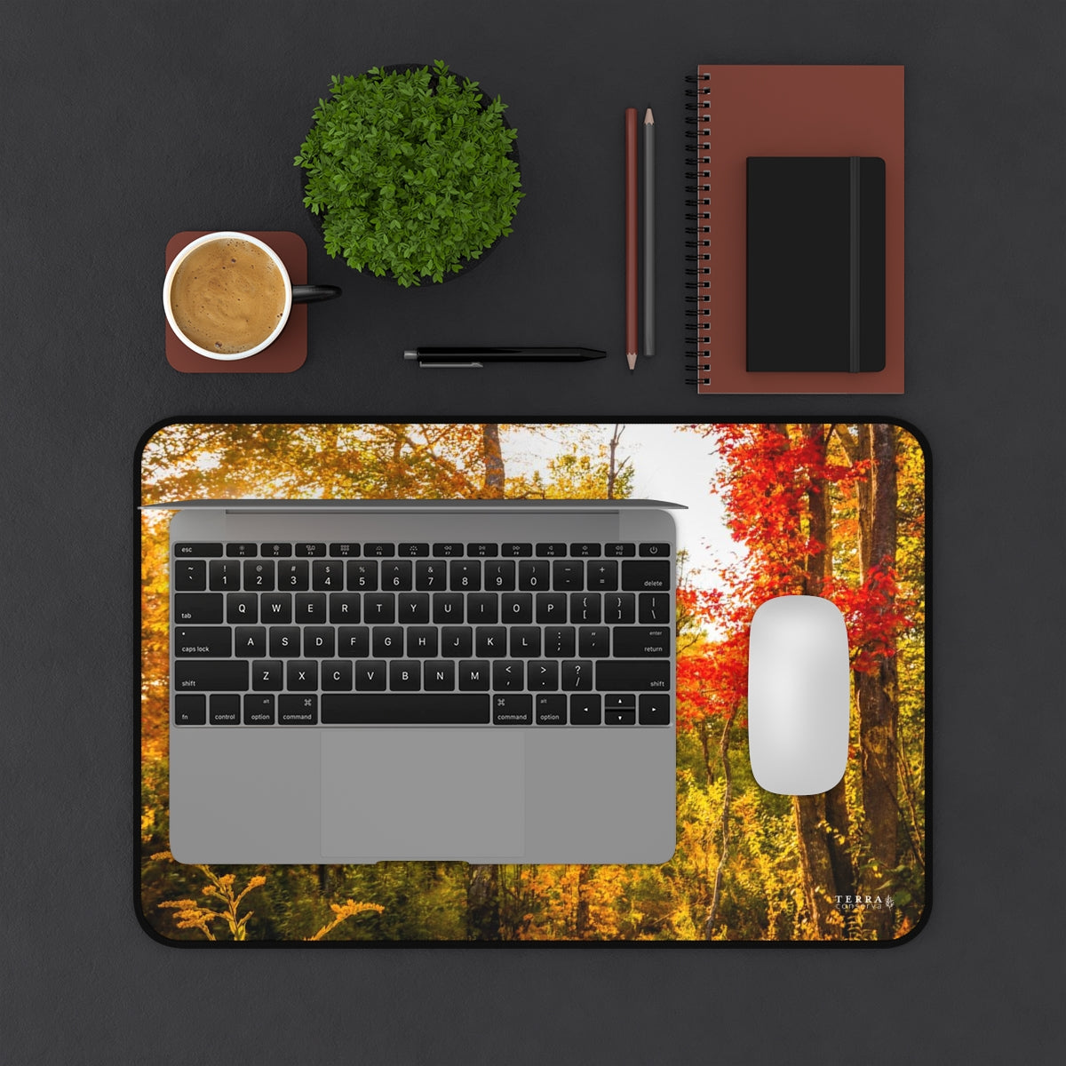 Happy Autumn Sun Full-Size Gaming Mousepad