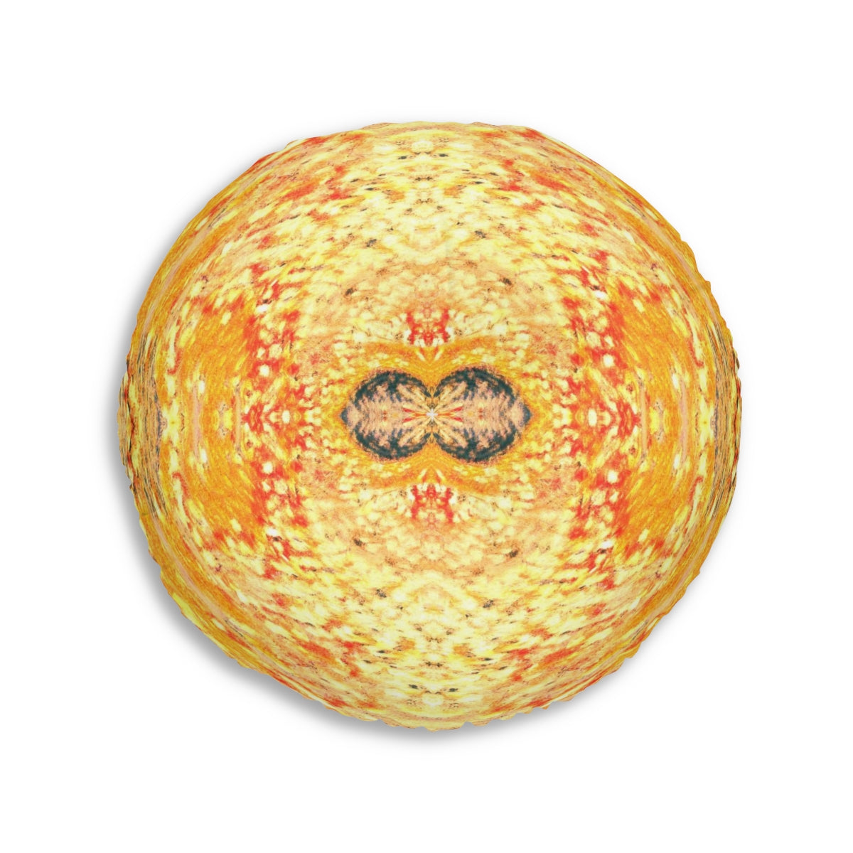 Fire Spirits Tufted Floor Pillow, Round