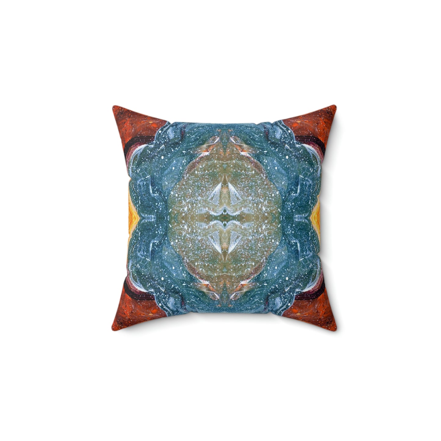 Cell Division Faux Suede Throw Pillow