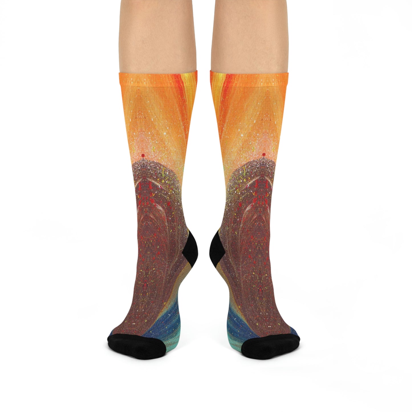 Flow of Magnetism Crew Socks