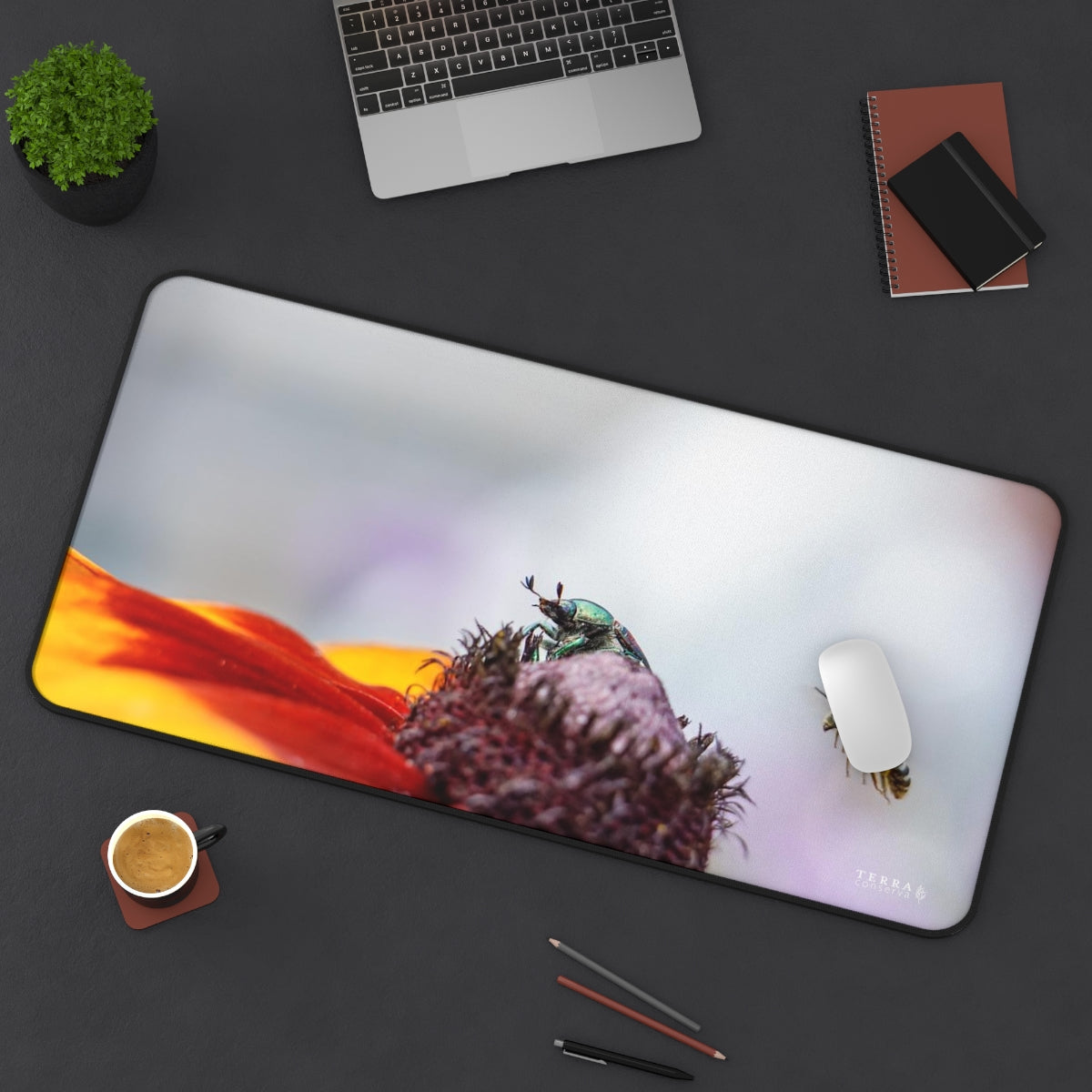 Bugs Share A Flower Full-Size Gaming Mousepad