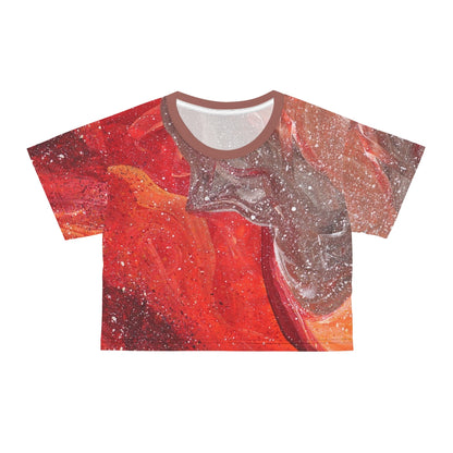 Waves of Creation Painting Cropped Tee