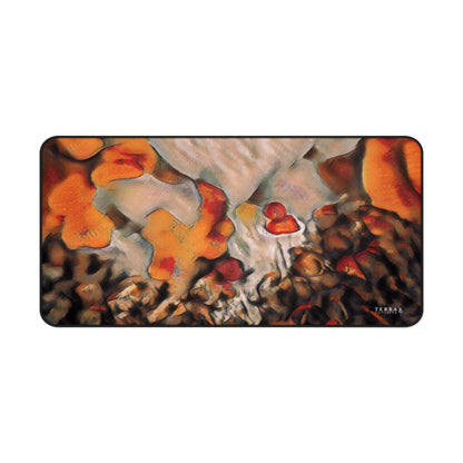 Burnt Umber Rocks Full-Size Gaming Mousepad