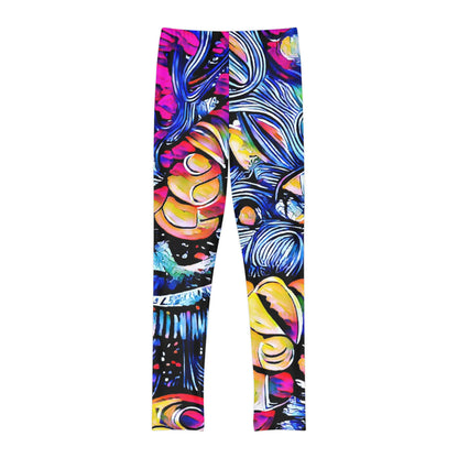 Colorful Time Spiral Youth Leggings