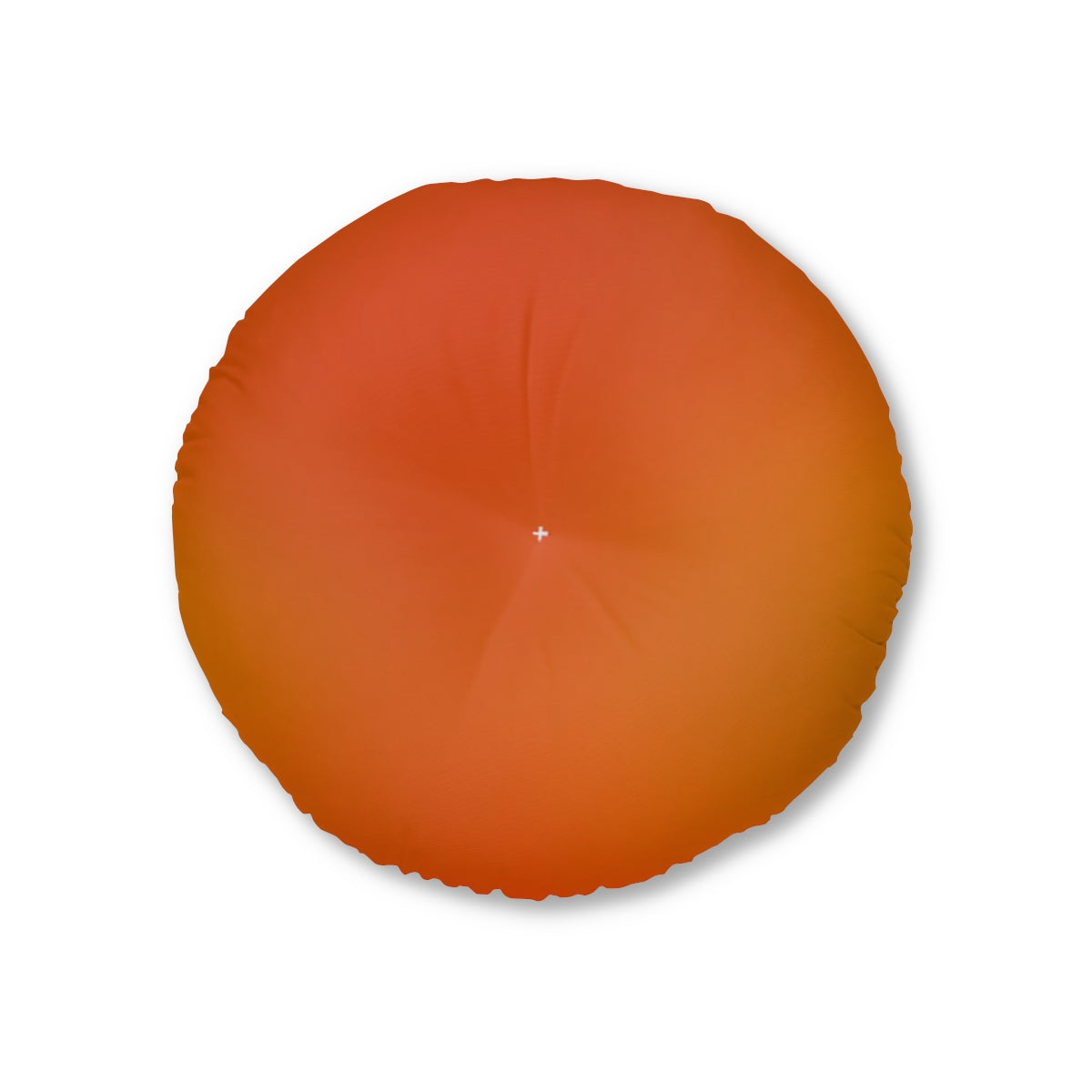 Pumpkin Spice Tones Tufted Floor Pillow, Round