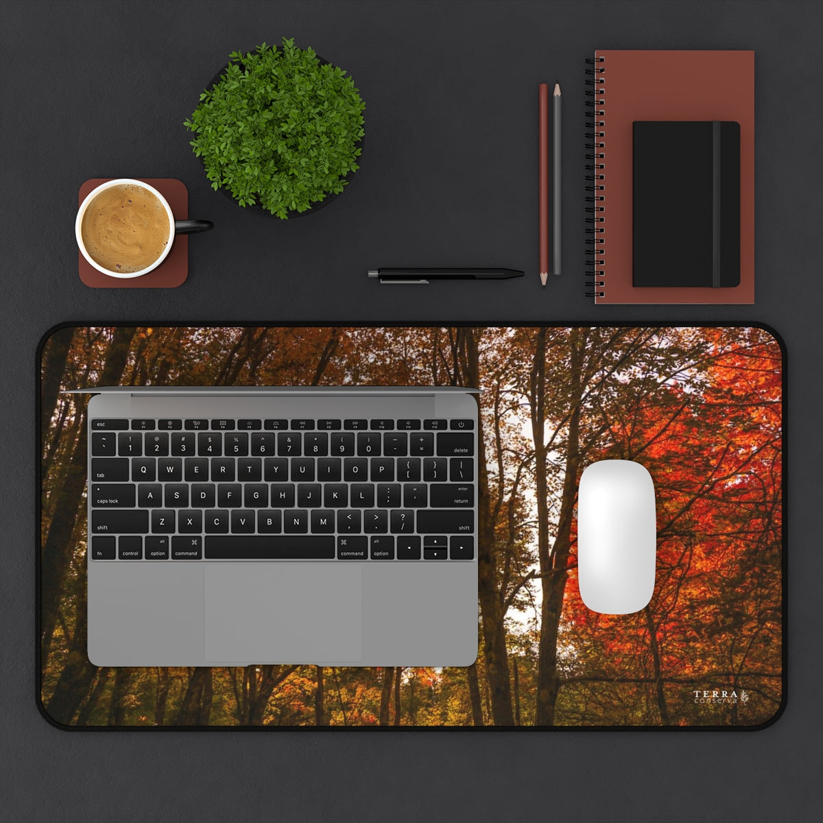 Forest Titans in Autumn Full-Size Gaming Mousepad