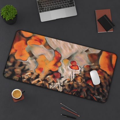 Burnt Umber Rocks Full-Size Gaming Mousepad