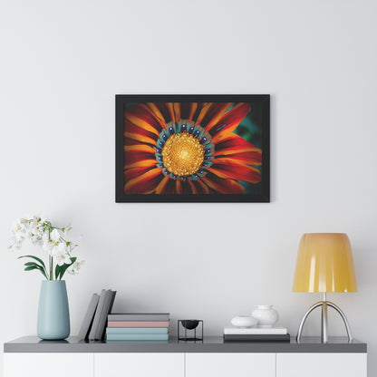 Vibrant Macro Flower Framed Matte Print