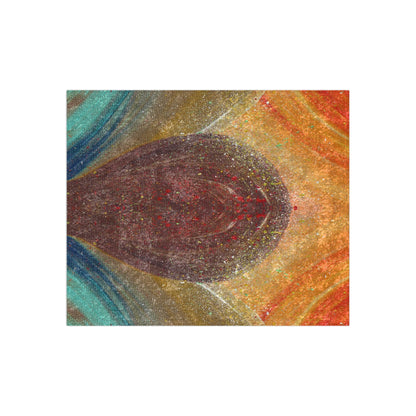 Flow of Magnetism Painting Crushed Velvet Blanket