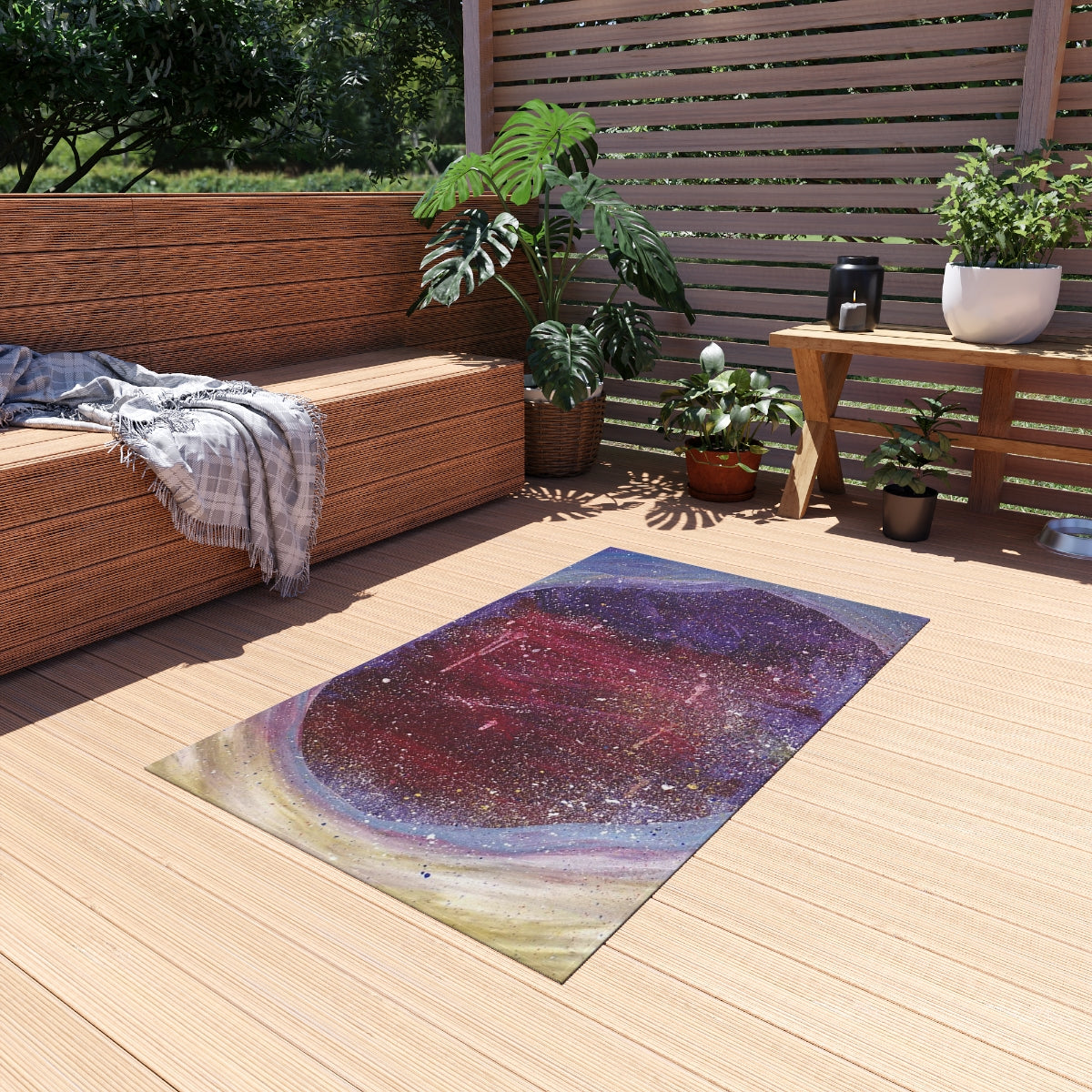 Plato's Cave Painting Outdoor Rug