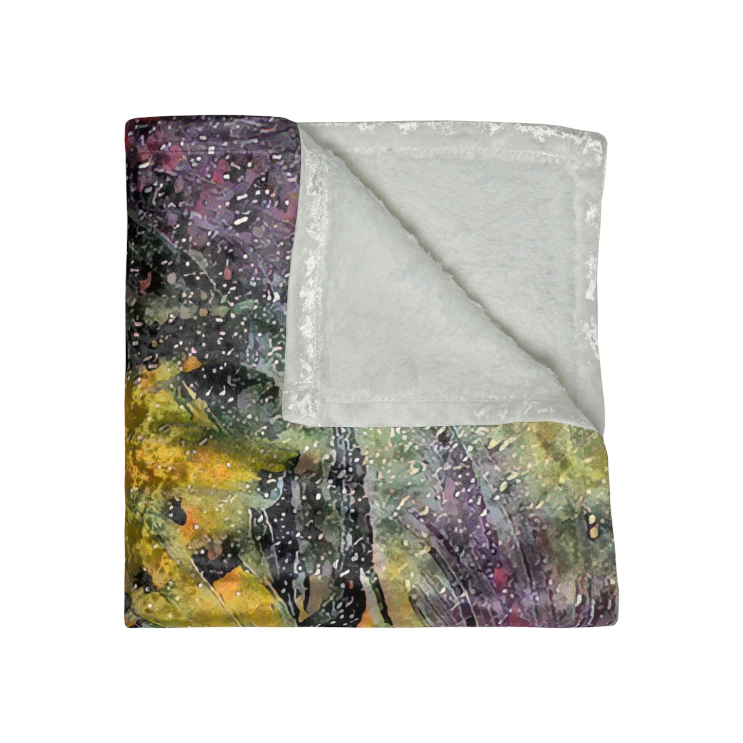 An Ocean of Color Crushed Velvet Blanket