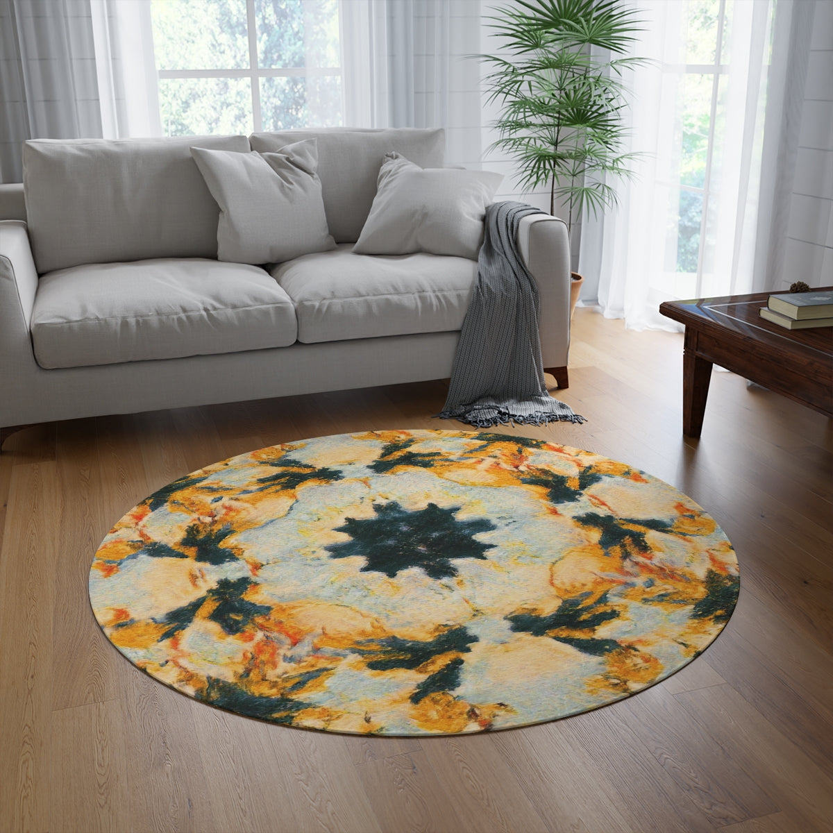 Guardians of the Light Round Rug