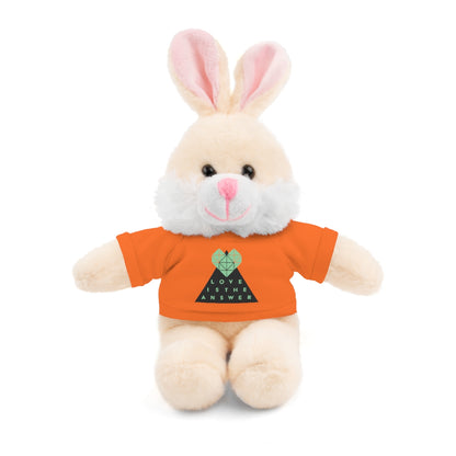 Love is the Answer Stuffed Animals (6 Animal Options)