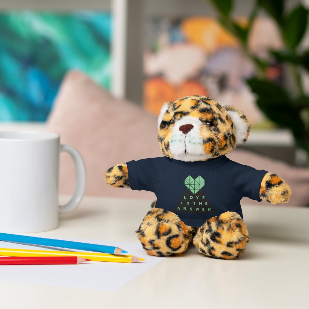 Love is the Answer Stuffed Animals (6 Animal Options)