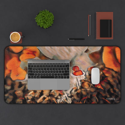 Burnt Umber Rocks Full-Size Gaming Mousepad