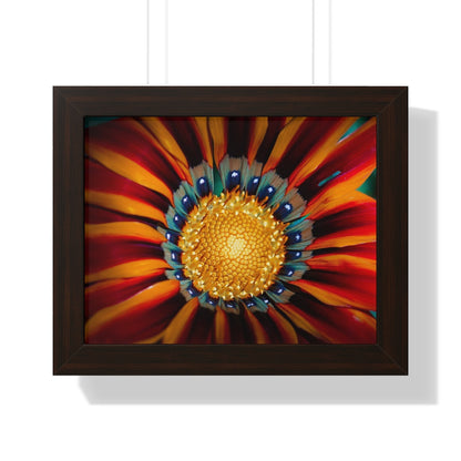 Vibrant Macro Flower Framed Matte Print