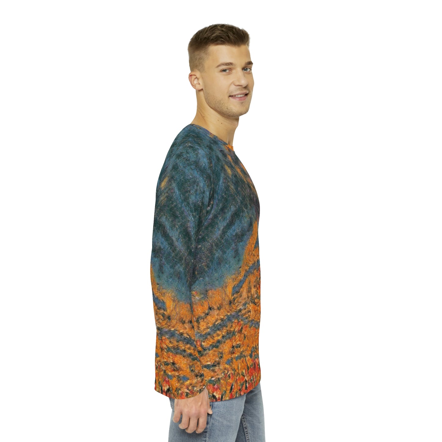 The Colors of Sunset Men's Long Sleeve Shirt