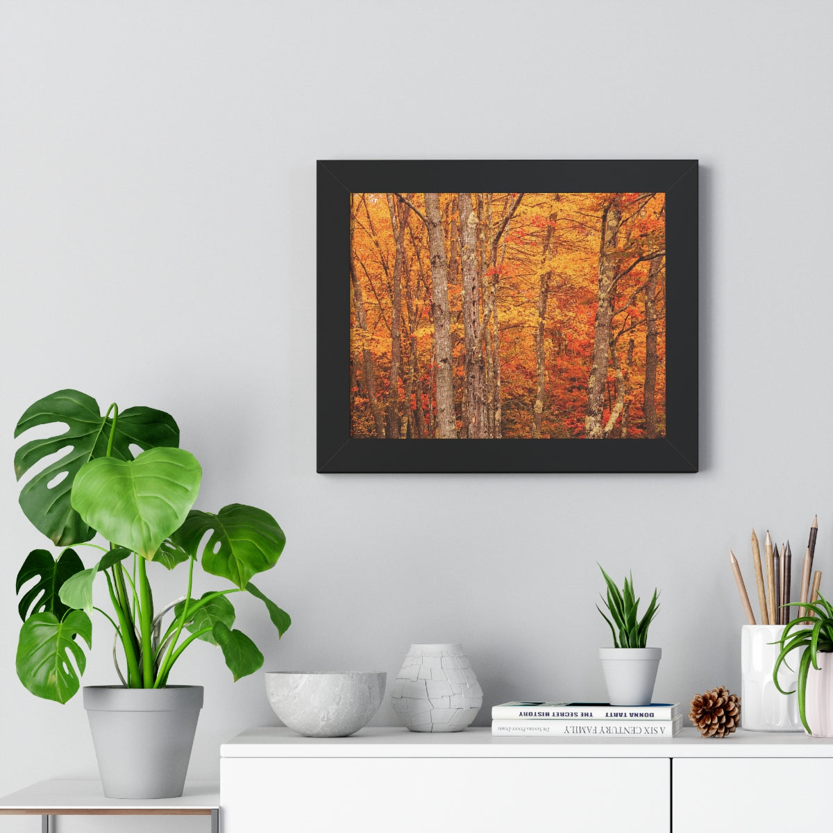 Forest of Autumn Colors Framed Matte Print