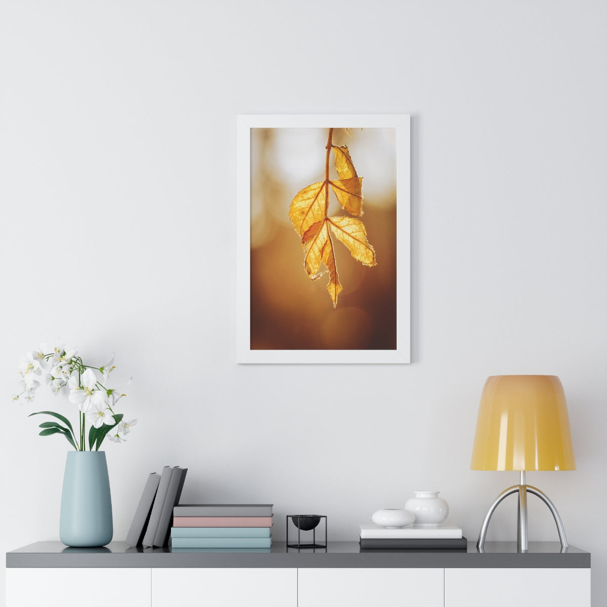 Leaves of Gold Framed Matte Print