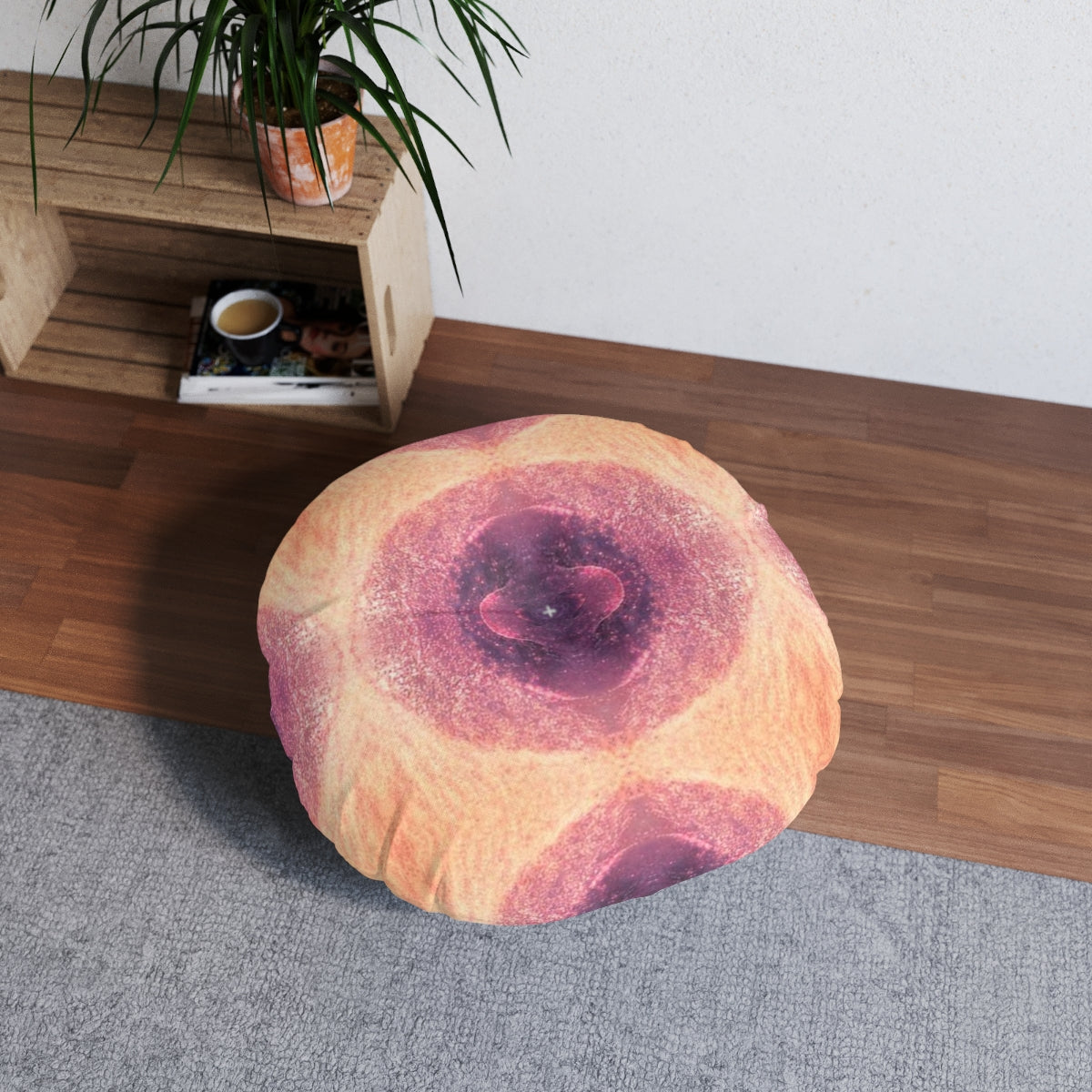 Air Spirits Tufted Floor Pillow, Round