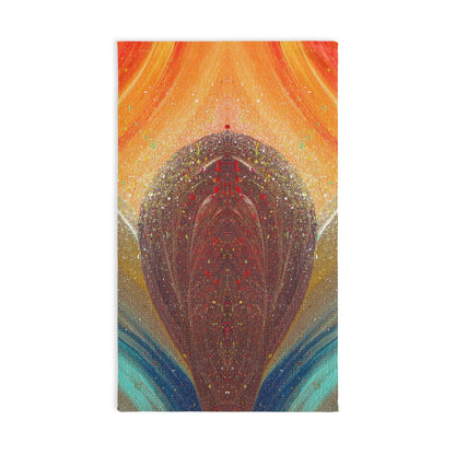 Flow of Magnetism Painting Hand Towel