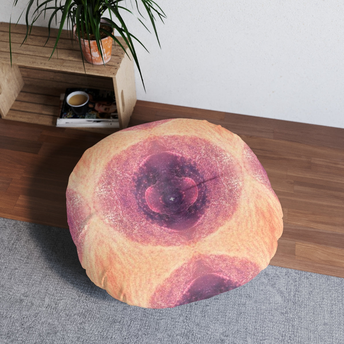 Air Spirits Tufted Floor Pillow, Round