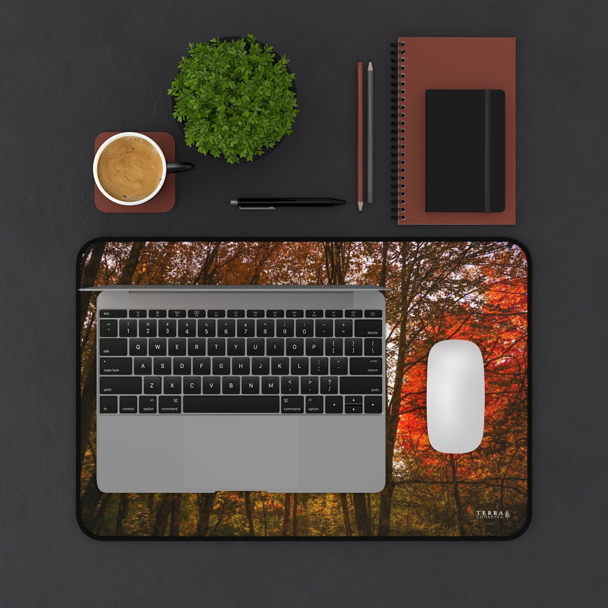 Forest Titans in Autumn Full-Size Gaming Mousepad