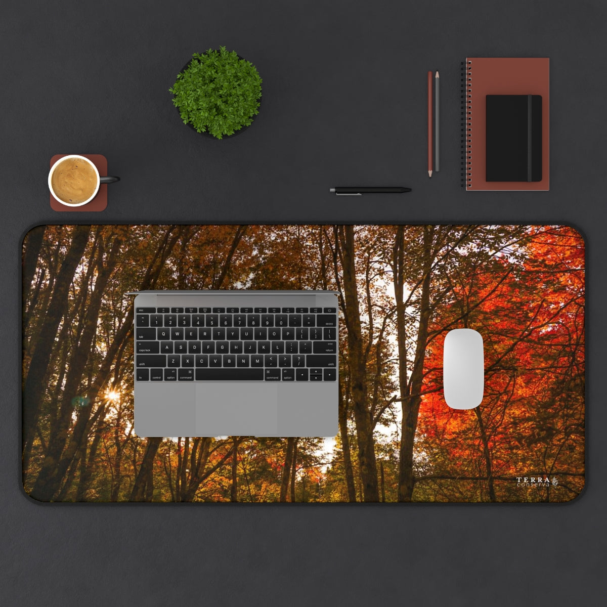 Forest Titans in Autumn Full-Size Gaming Mousepad