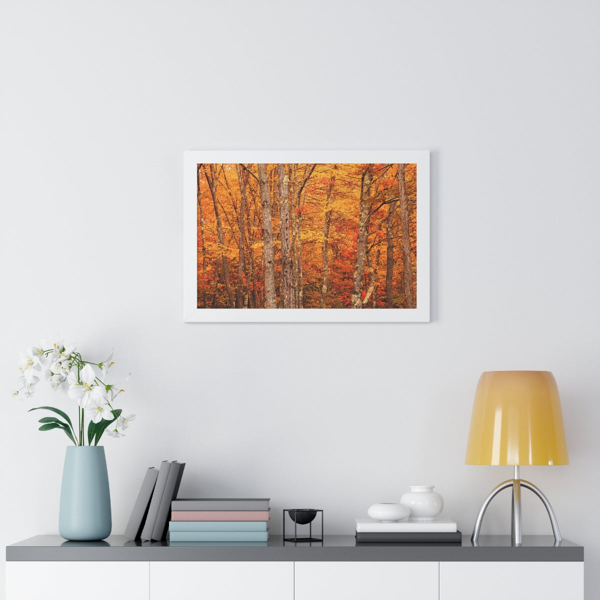 Forest of Autumn Colors Framed Matte Print