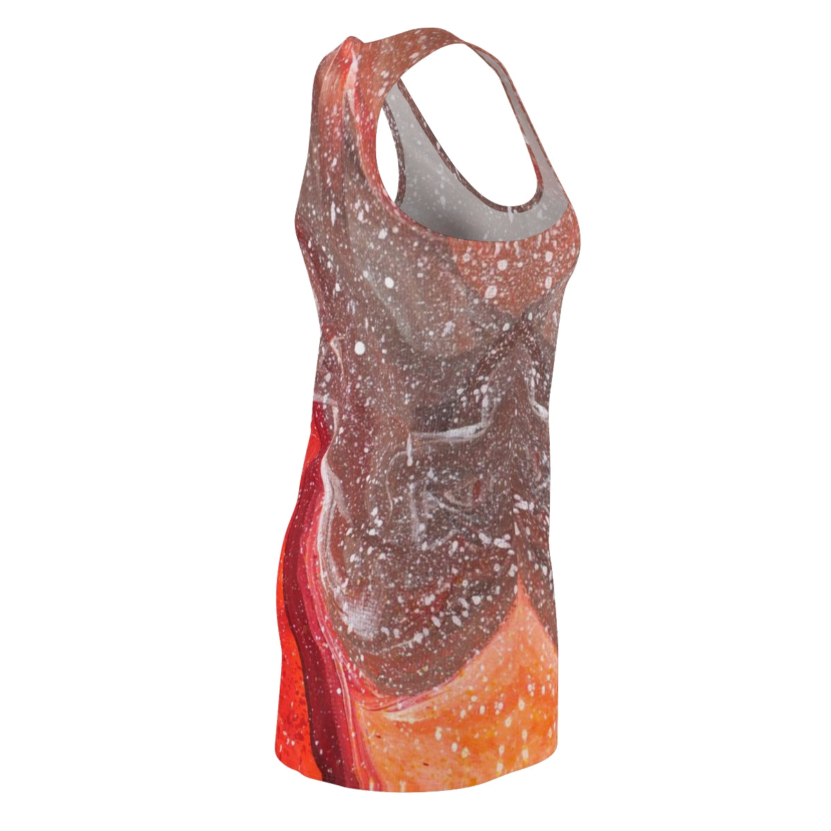 Waves of Creation Painting Slinky Women's Racerback Dress