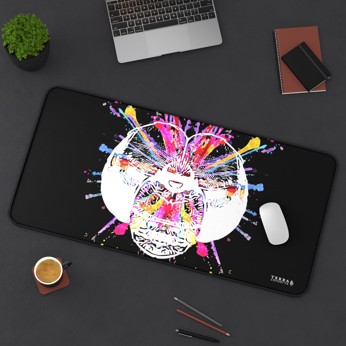 Dragonfly Color Explosion Full-Size Gaming Mousepad