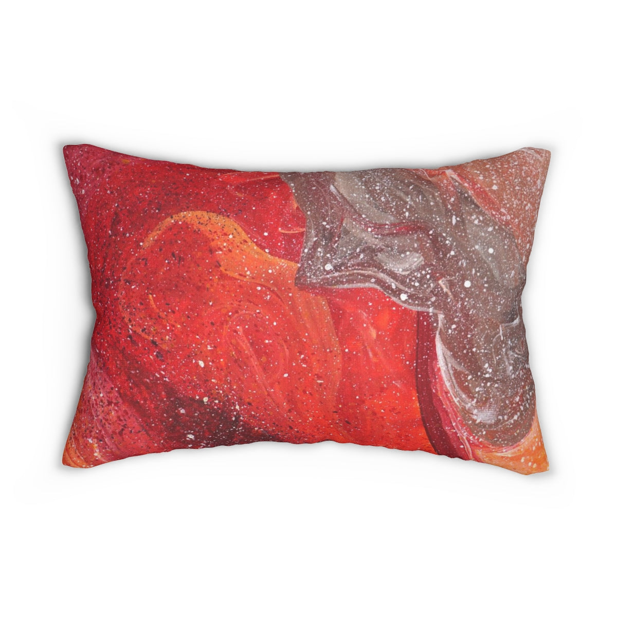 Waves of Creation Painting Lumbar Pillow