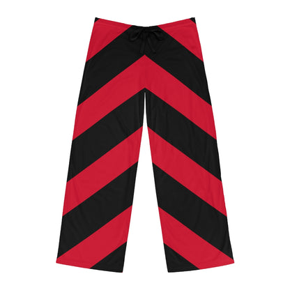 Illusion Red & Black Striped Men's Pajama Pants