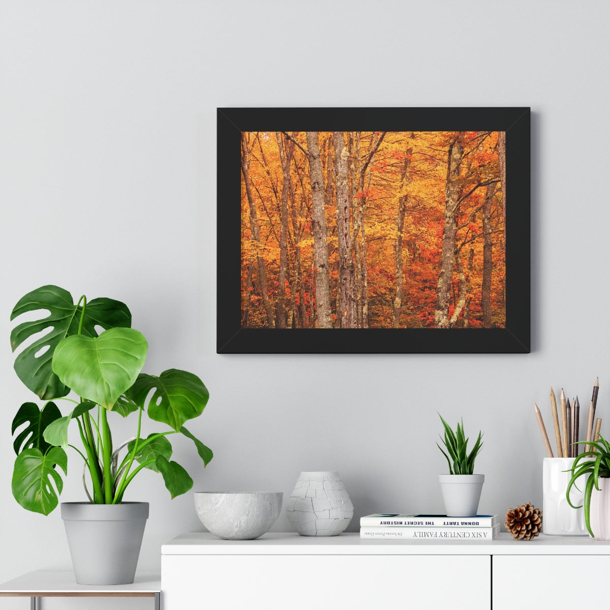 Forest of Autumn Colors Framed Matte Print