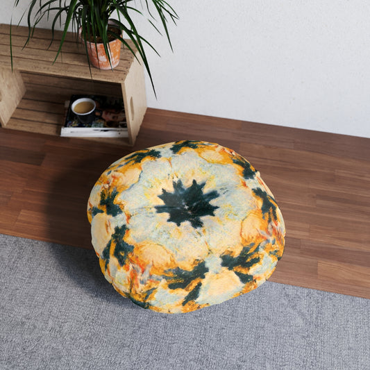 Guardians of the Light Tufted Floor Pillow, Round