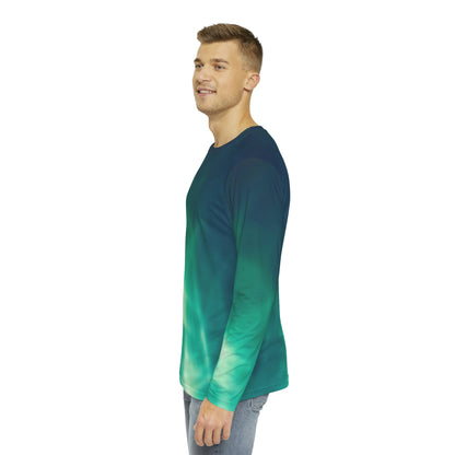 Electric Green Light Men's Long Sleeve Shirt