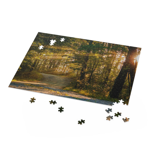 Sunbeams Through The Forest Puzzle (120, 252, 500-Piece)