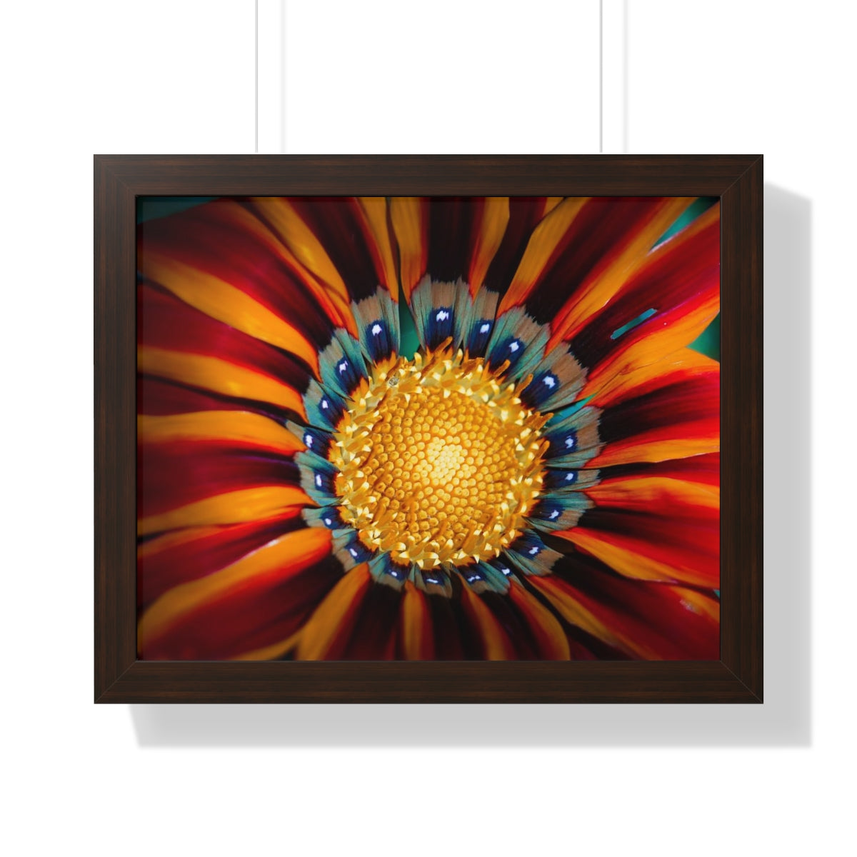 Vibrant Macro Flower Framed Matte Print