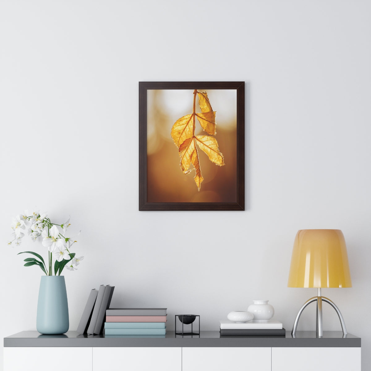 Leaves of Gold Framed Matte Print