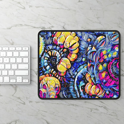 Psychedelic Time Spirals Large Mouse Pad