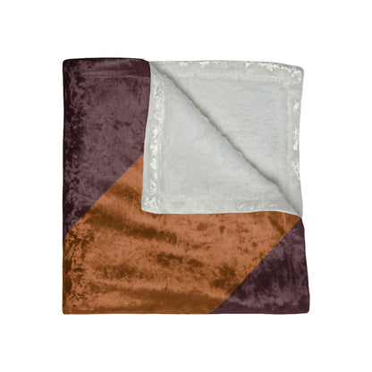 October Tones Crushed Velvet Blanket