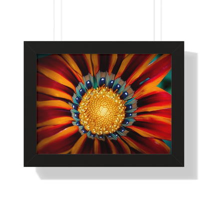 Vibrant Macro Flower Framed Matte Print