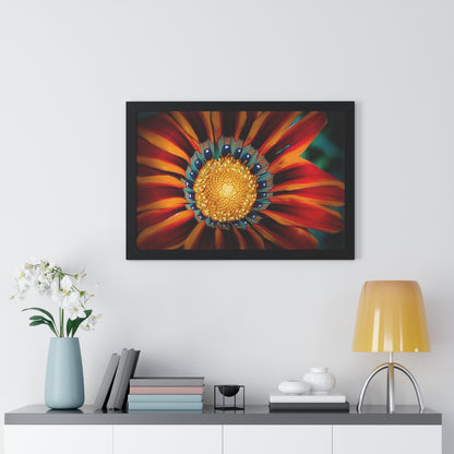 Vibrant Macro Flower Framed Matte Print