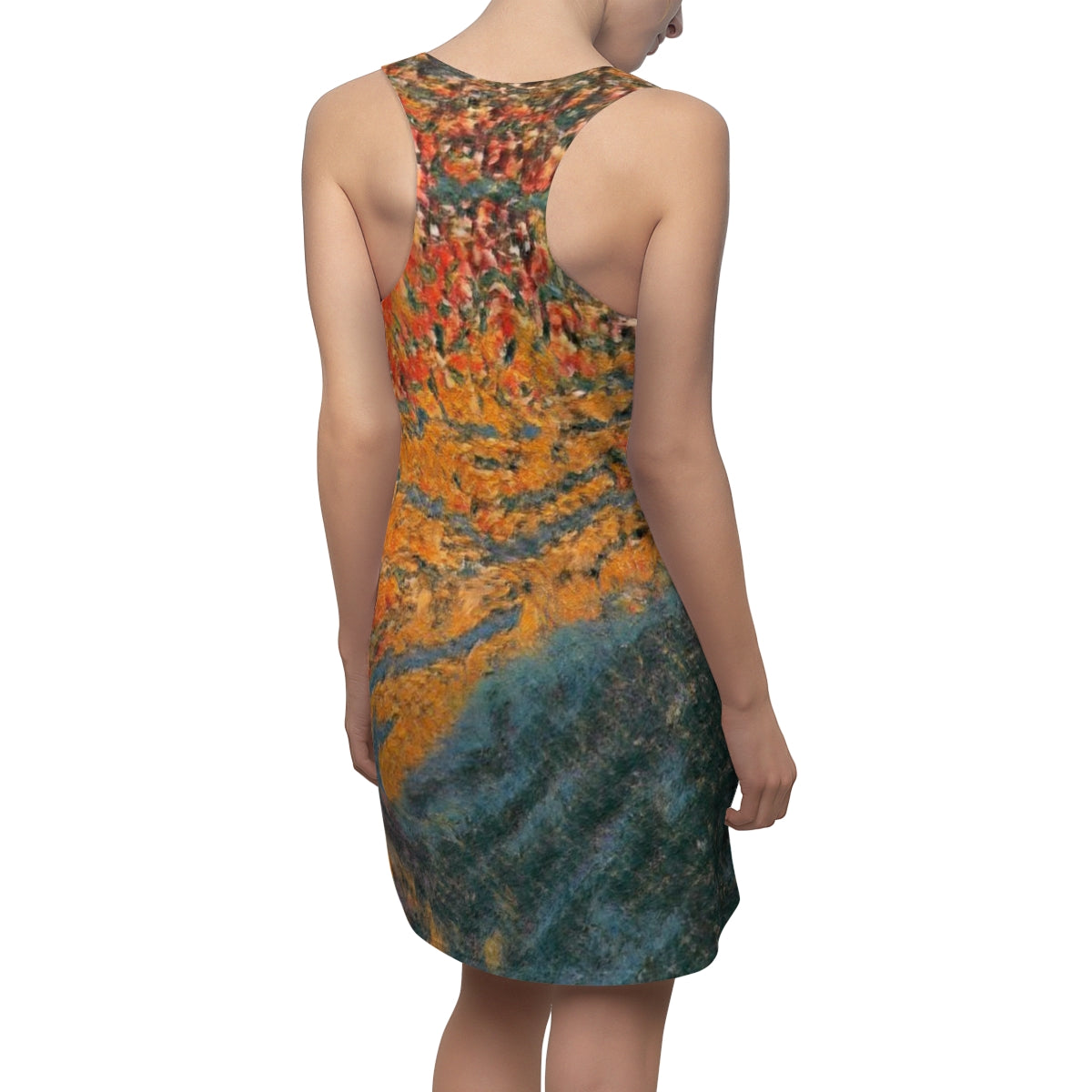 The Colors of Sunset Painting Slinky Women's Racerback Dress